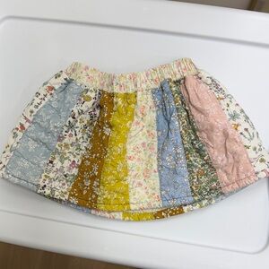 Esther Floral Patchwork Kids Skirt
